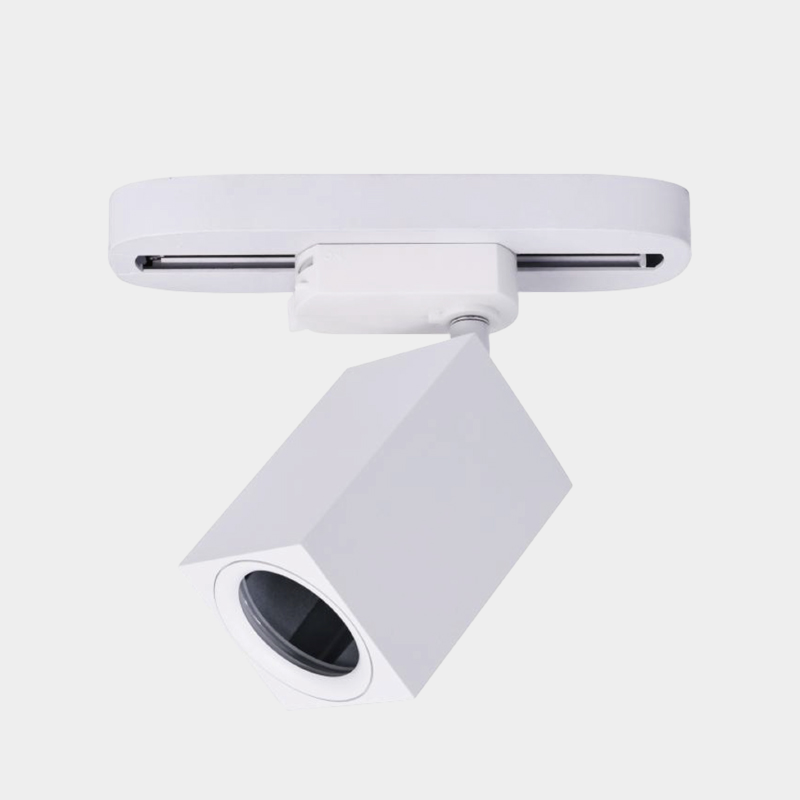 Track light fixture for flexible commercial lighting layouts