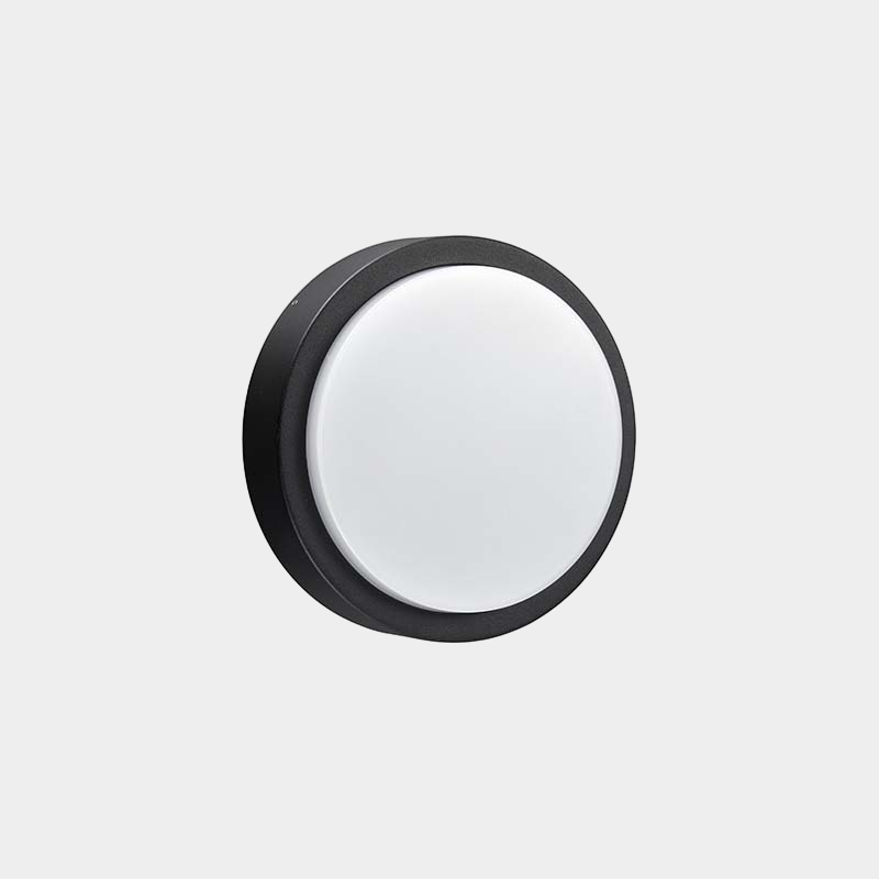 Waterproof round bunker wall light for coastal outdoor applications