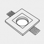 Recessed downlight category line icon