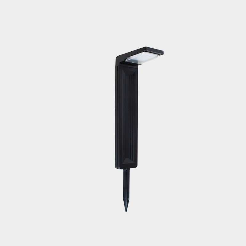 Outdoor solar spike light for flexible low voltage landscape layouts
