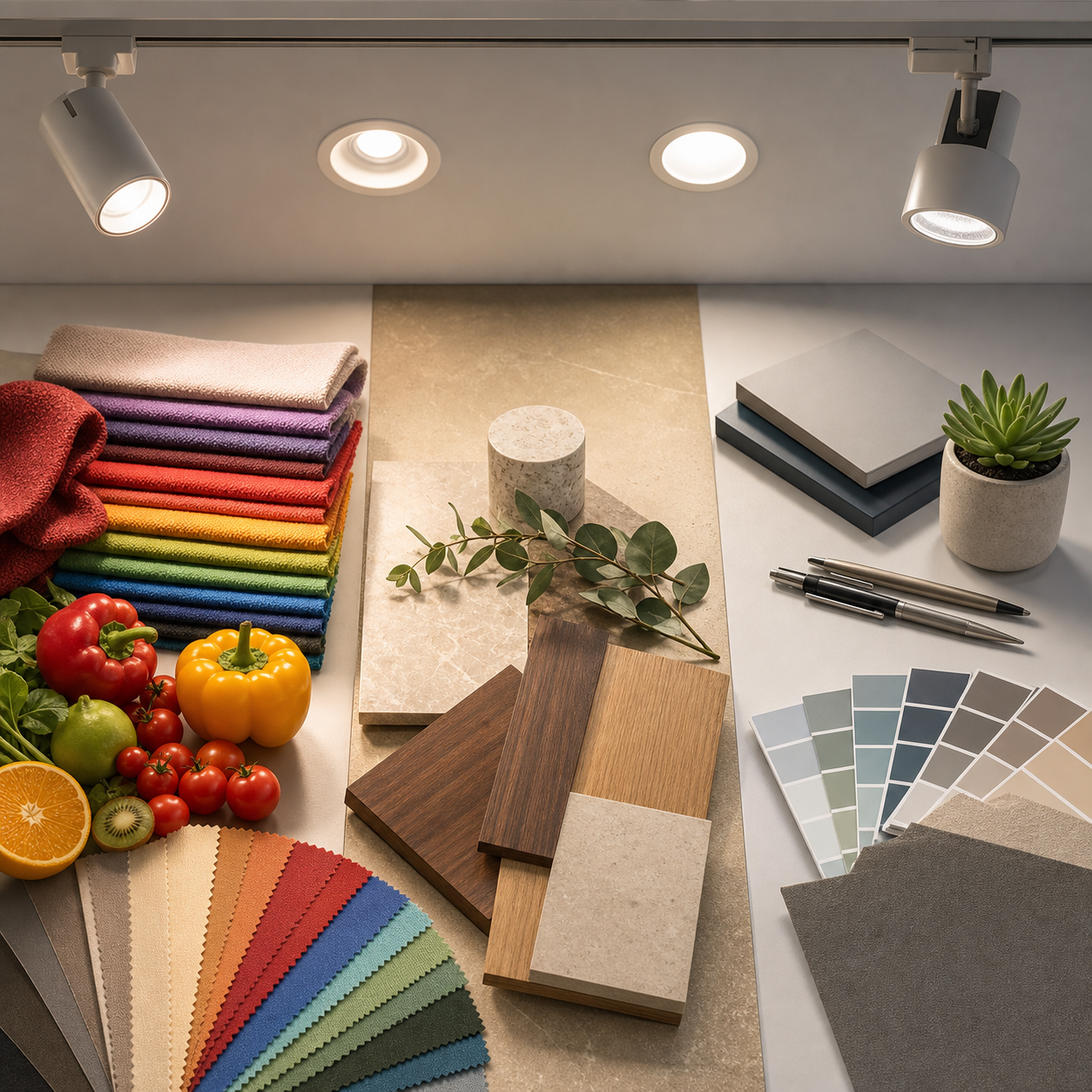 High CRI lighting for retail hospitality and office color evaluation